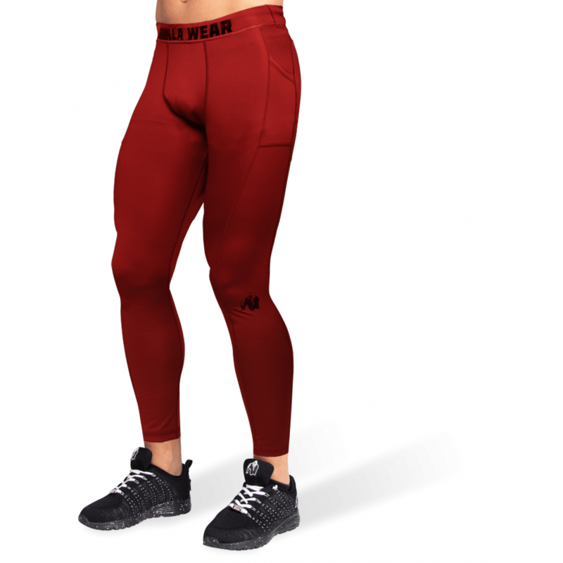 Gorilla Wear Smart Tights - Burgundy Red