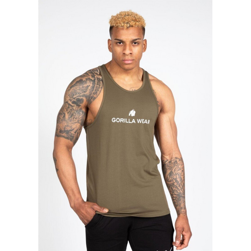 Gorilla Wear Carter Stretch Tank Top - Army Green