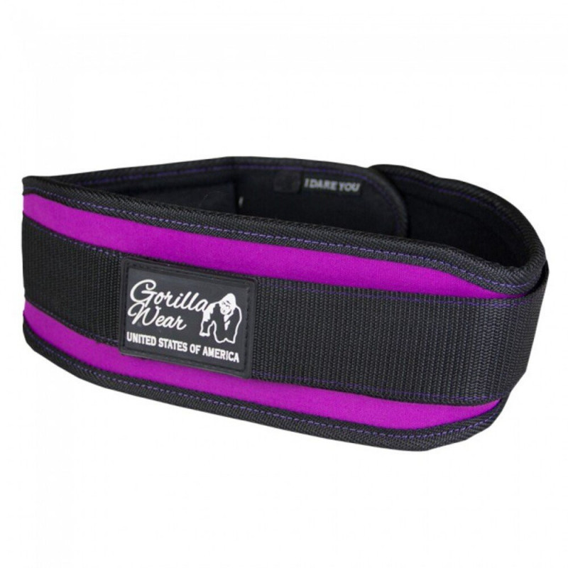 Gorilla Wear Women's Lifting Belt Juodas/violetinis