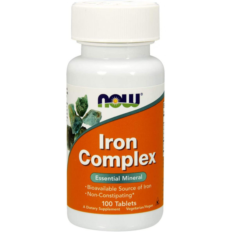 NOW Iron complex 100 tabl.