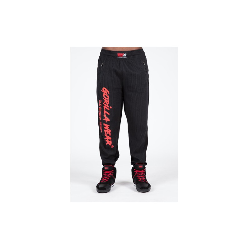 Gorilla Wear Augustine Old School Pants - Black/Red