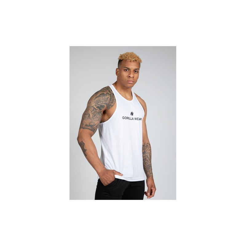 Gorilla Wear Carter Stretch Tank Top - White