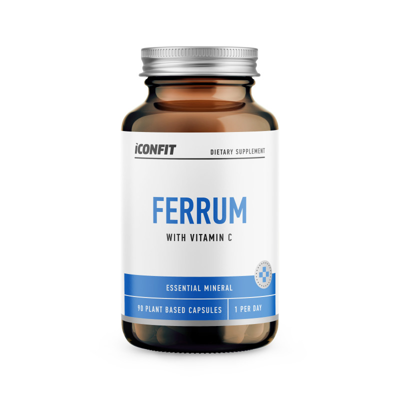 Iconfit Ferrum 20 mg + Vit C 100 mg 90 kaps. geležis