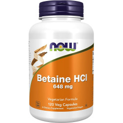 Now Betaine HCL 648 mg 120...