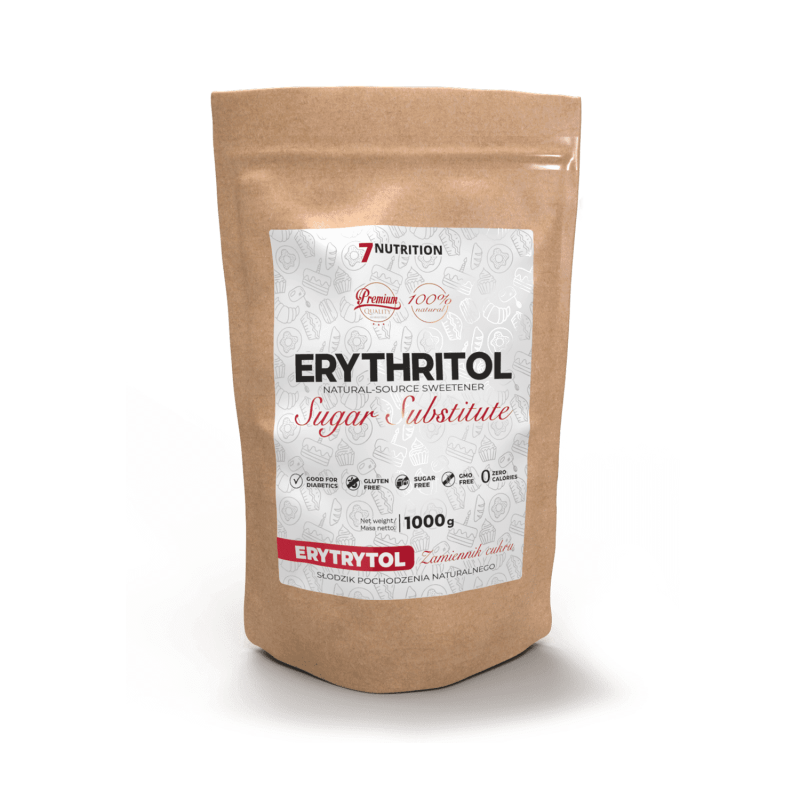 7 Nutrition Erytritol 1000 g natūralus saldiklis