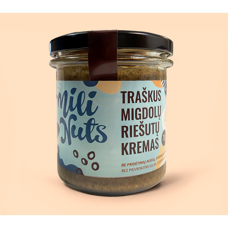 Mili Nuts Traškus migdolų riešutų kremas