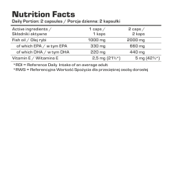 7 Nutrition Omega 3 55% 1000 mg 110 kaps.