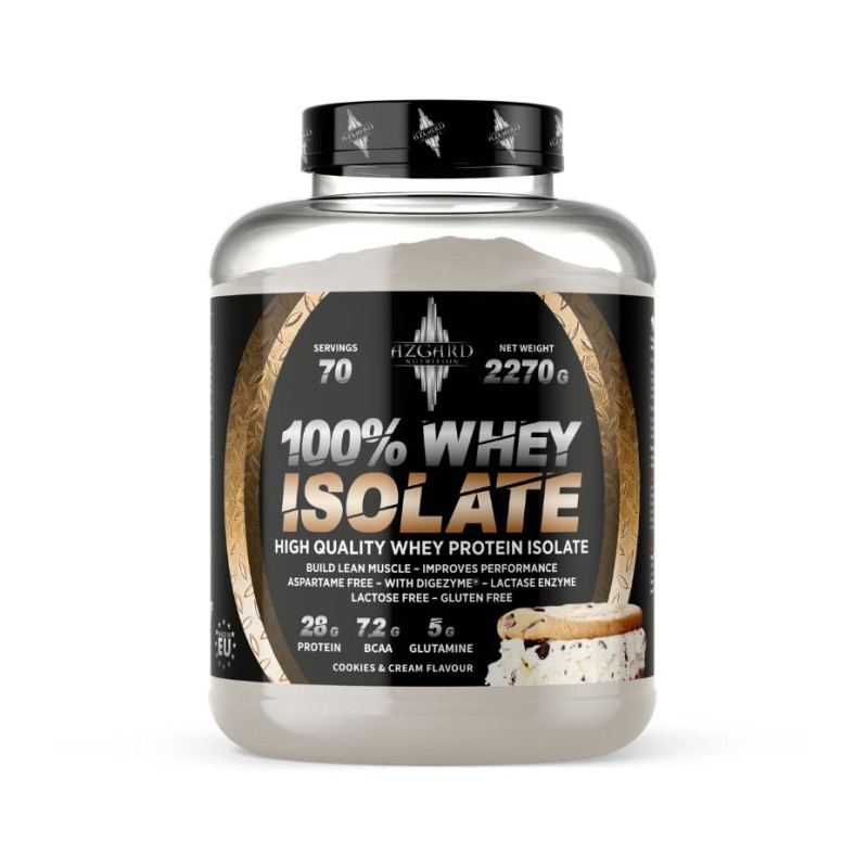 Azgard 100% CFM Whey Isolate 2270 g Baltymų Izoliatas, Lactose Free