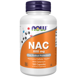 NOW NAC with selenium 600 mg 100 veg. kaps.