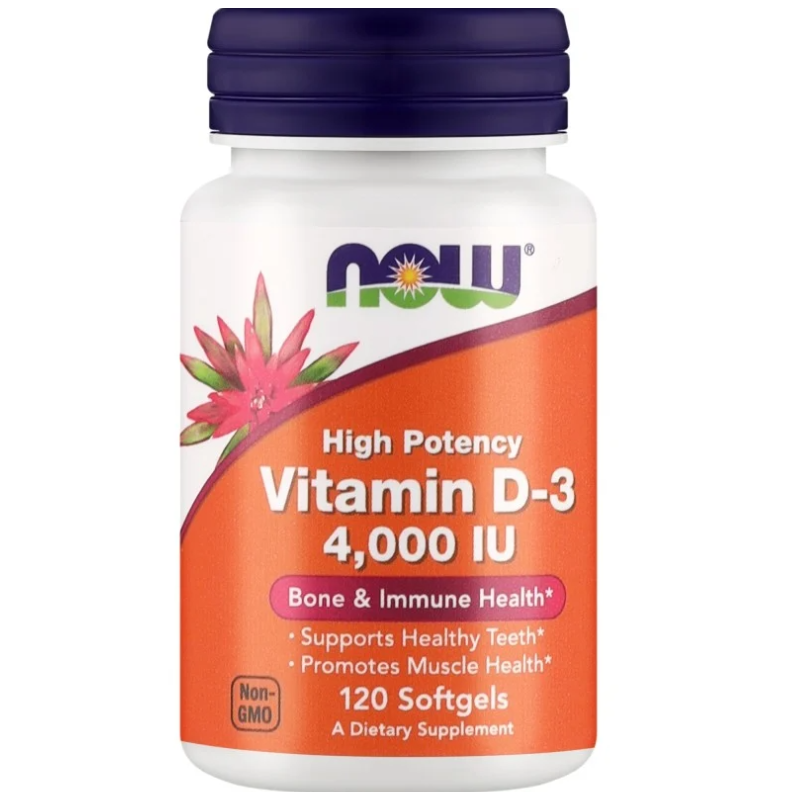 Now Vitamin D3 4000 IU 120 kaps